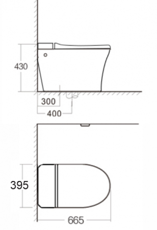 BỒN CẦU KHÔNG KÉT NƯỚC KRAMER KB-3005S