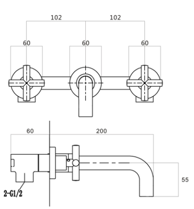 VÒI LAVABO NÓNG LẠNH KRAMER KF-665