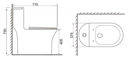 BỒN CẦU 1 KHỐI GEBERIT KRAMER KB-855