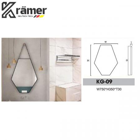 GƯƠNG NHÀ VỆ SINH TAM GIÁC DÂY TREO KRAMER KG-09