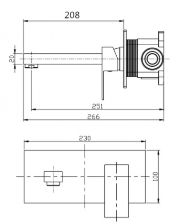 VÒI LAVABO NÓNG LẠNH KRAMER KF-308