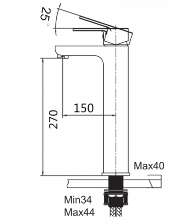 VÒI LAVABO NÓNG LẠNH KRAMER KF-306B