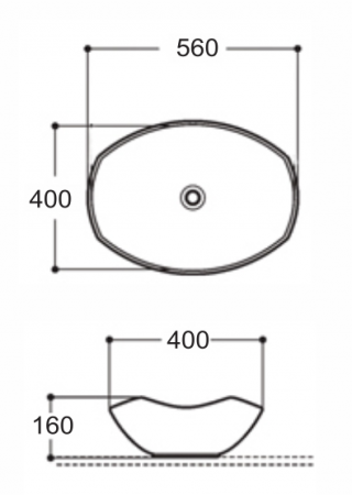 CHẬU LAVABO ĐẶT BÀN KRAMER KL-543B