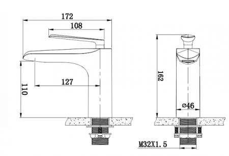 VÒI LAVABO NÓNG LẠNH KRAMER KF-4111