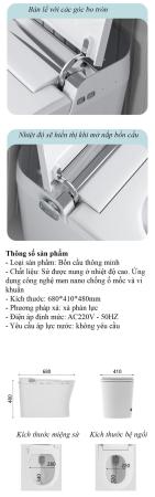 BỒN CẦU ĐIỆN TỬ THÔNG MINH KRAMER KB-2091