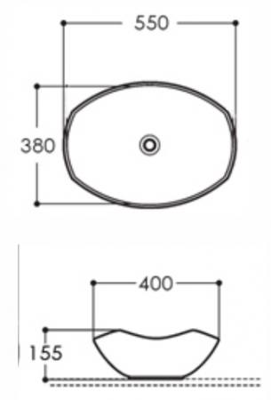 CHẬU LAVABO ĐẶT BÀN KRAMER KL-543W