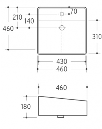 CHẬU LAVABO ĐẶT BÀN KRAMER KL-453