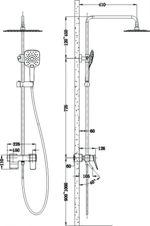 SEN TẮM CÂY NÓNG LẠNH KRAMER KS-5007B