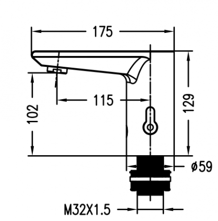 VÒI LAVABO CẢM ỨNG NÓNG LẠNH KRAMER KF-2903