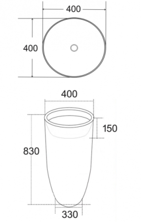 CHẬU LAVABO MỸ THUẬT ĐẶT SÀN KRAMER KL-1862