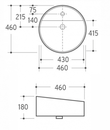 CHẬU LAVABO ĐẶT BÀN KRAMER KL-451