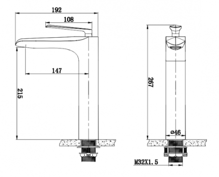 VÒI LAVABO NÓNG LẠNH KRAMER KF-4110